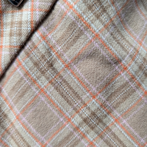 J. Jill Plaid Tan Women's Trousers Ankle Premium Bi Stretch Fall Classic Work - Picture 4 of 8